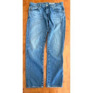 AG Adriano Goldschmied Ex Boyfriend Jeans Womens 27R Blue Slouchy Slim Stretch